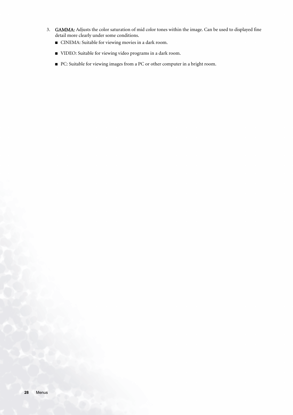 BenQ PE6800 User Manual | Page 28 / 33