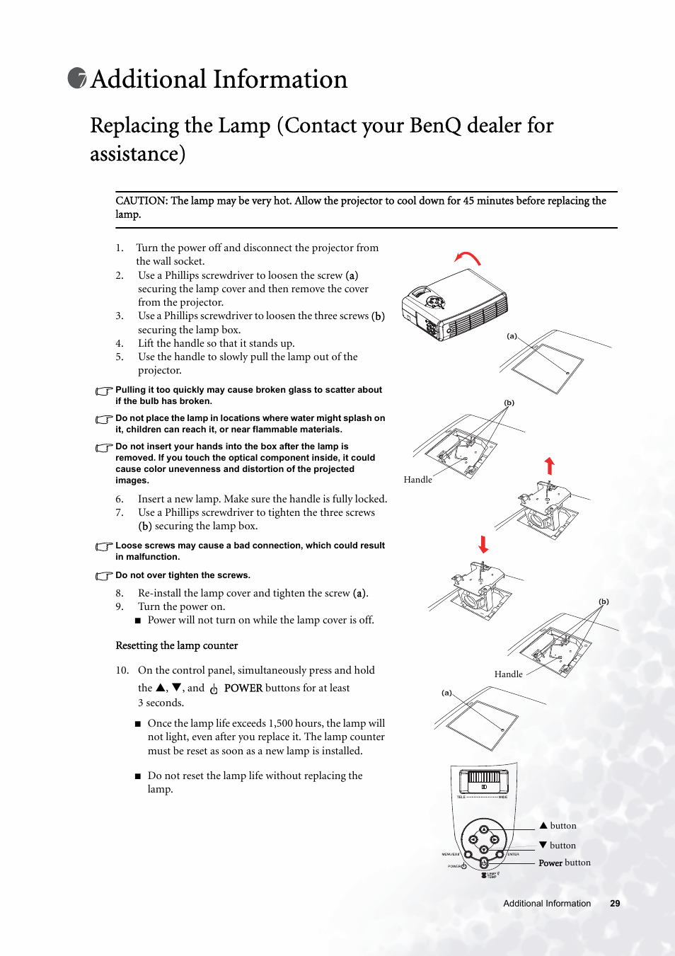 Additional information | BenQ PE6800 User Manual | Page 29 / 33