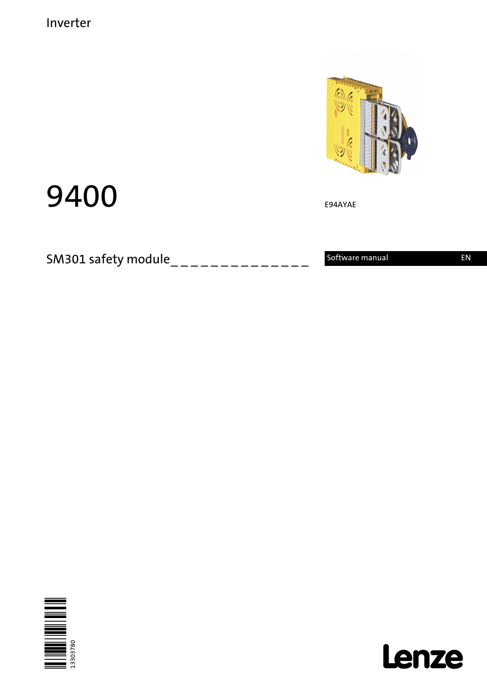 Lenze E94AYAE SM301 User Manual | 134 pages