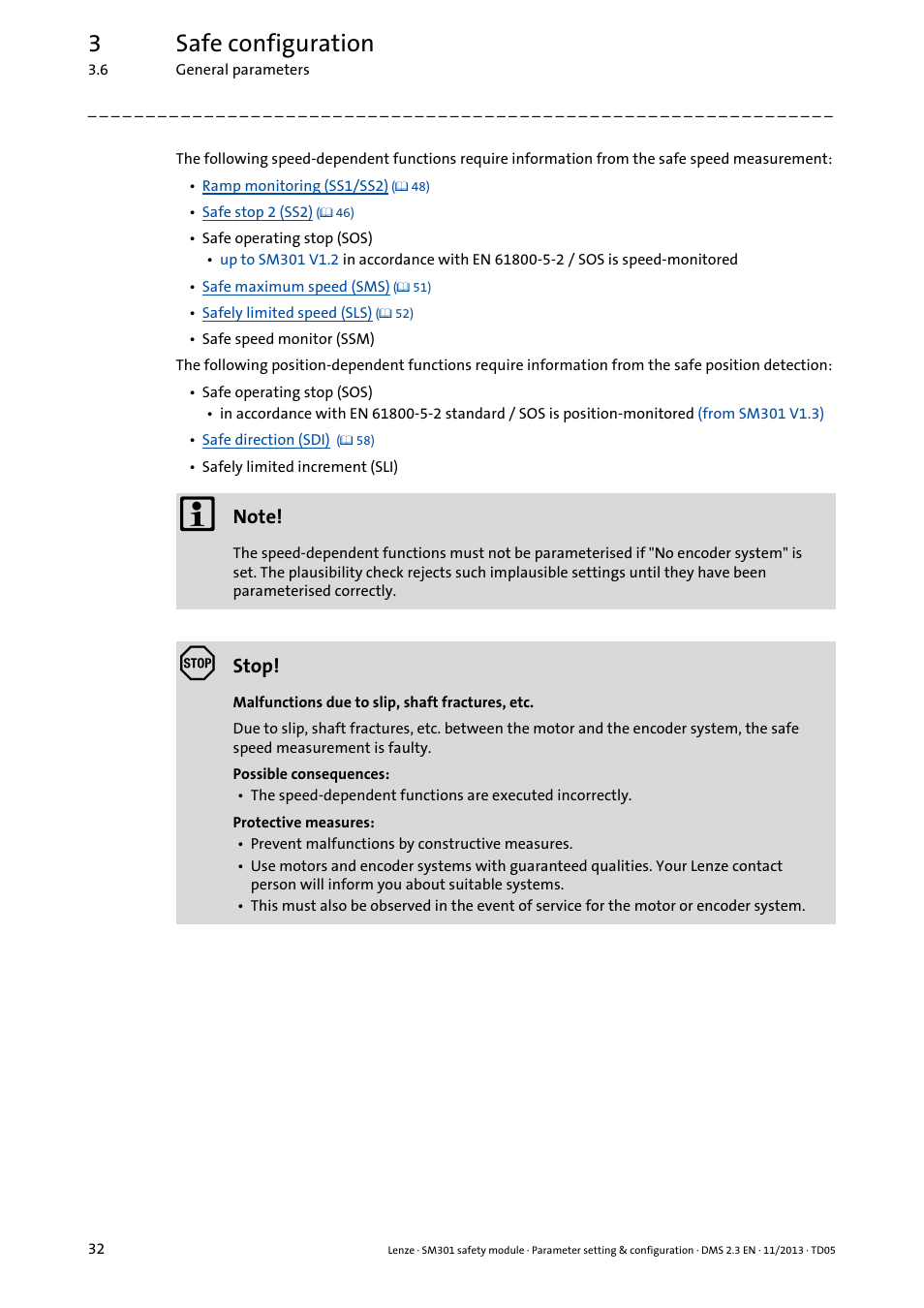 3safe configuration | Lenze E94AYAE SM301 User Manual | Page 32 / 134