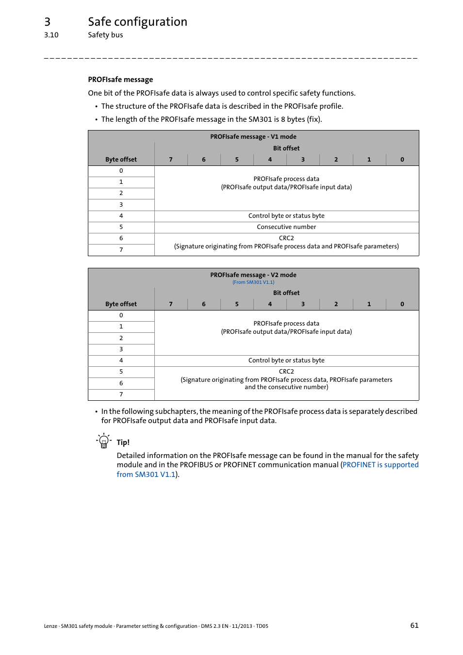 3safe configuration | Lenze E94AYAE SM301 User Manual | Page 61 / 134