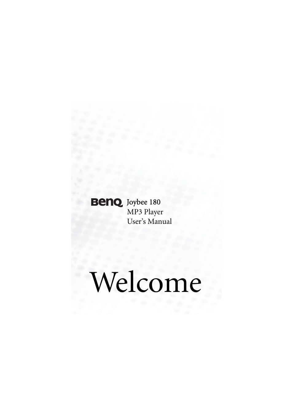 BenQ Joybee 180 User Manual | 64 pages