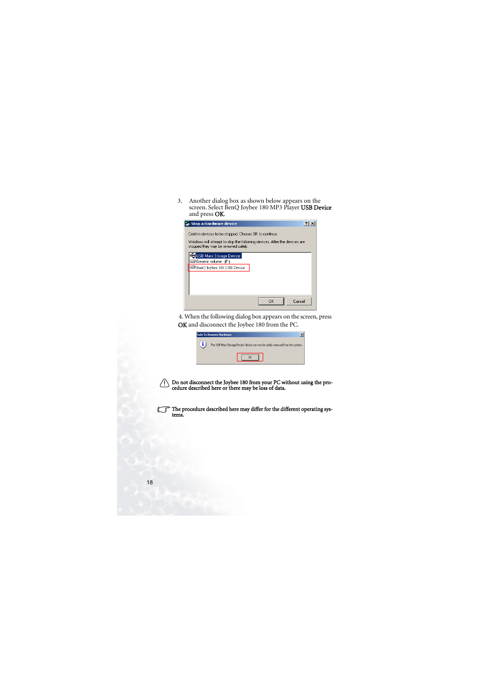 BenQ Joybee 180 User Manual | Page 24 / 64