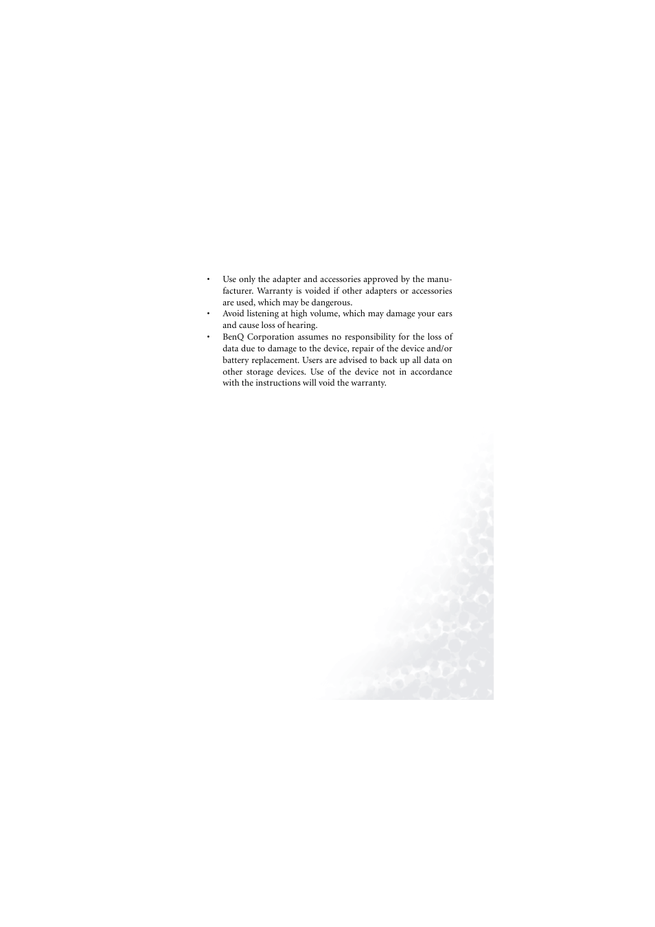 BenQ Joybee 180 User Manual | Page 3 / 64