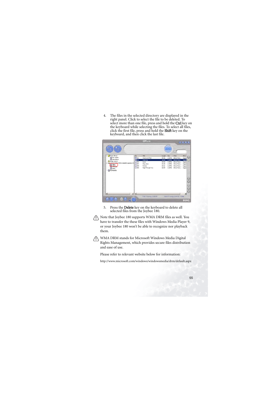BenQ Joybee 180 User Manual | Page 61 / 64