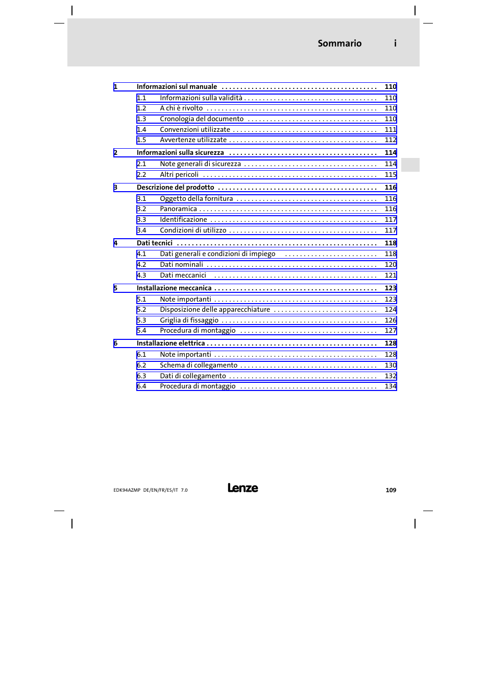 Lenze E94AZMP User Manual | Page 109 / 136