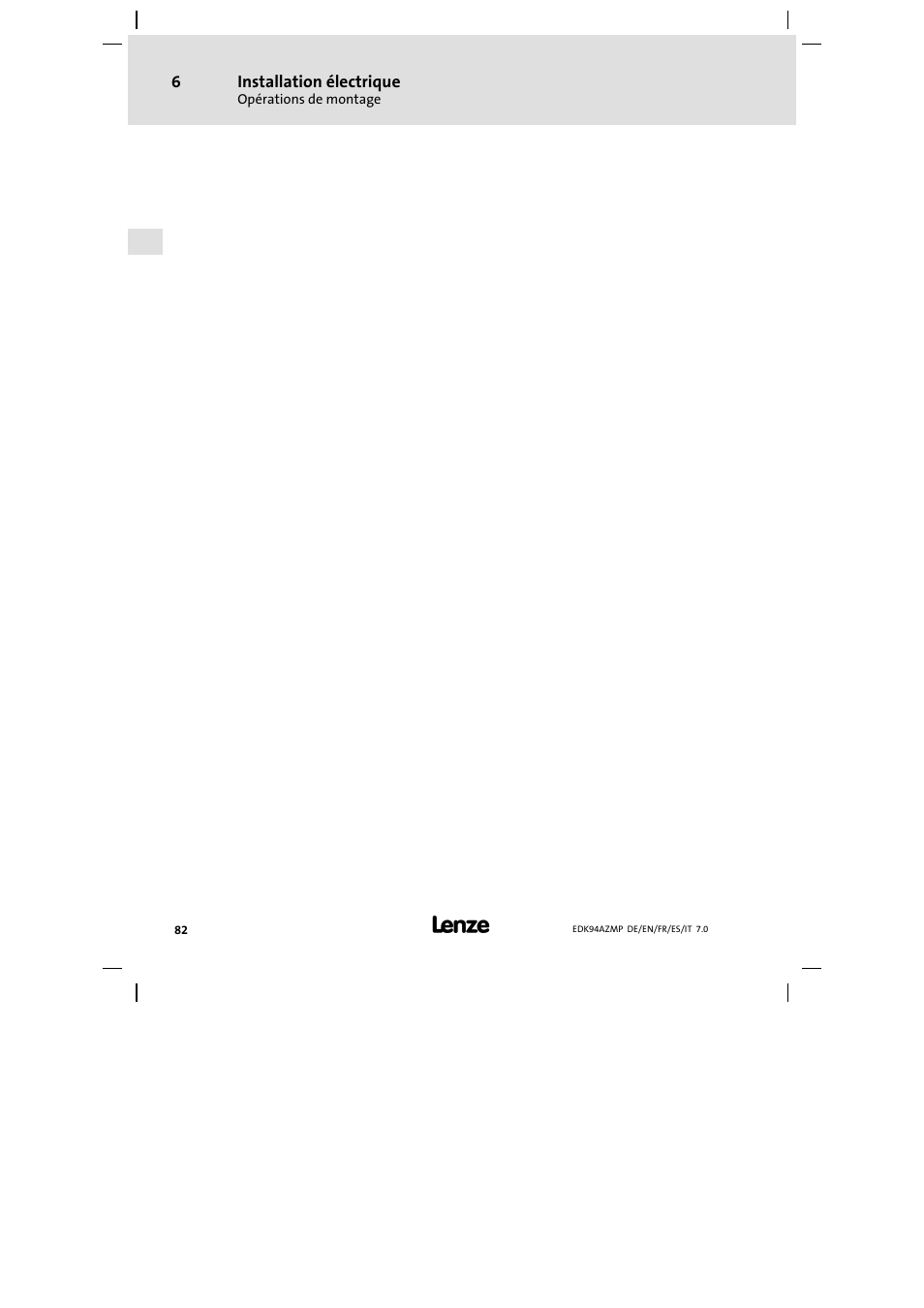 Lenze E94AZMP User Manual | Page 82 / 136