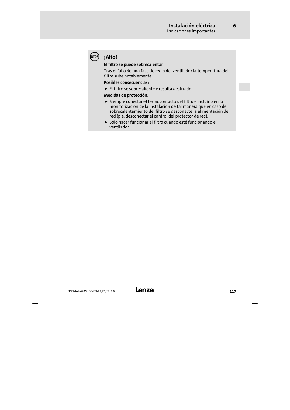 Lenze E94AZMP User Manual | Page 117 / 156