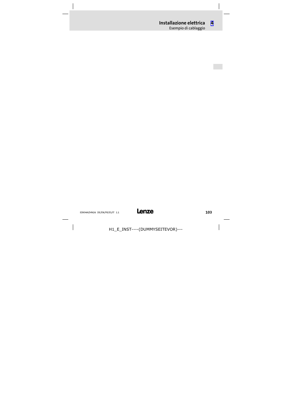 Lenze E94AZHN0026 User Manual | Page 103 / 104