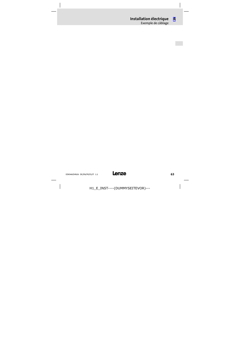 Lenze E94AZHN0026 User Manual | Page 63 / 104