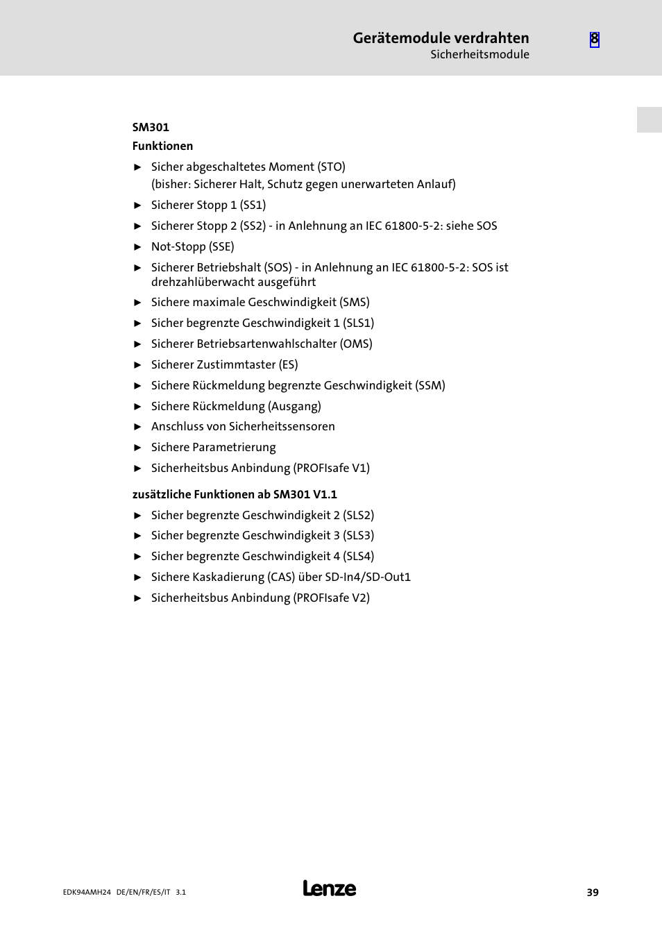 Gerätemodule verdrahten | Lenze E94AMHE User Manual | Page 39 / 214
