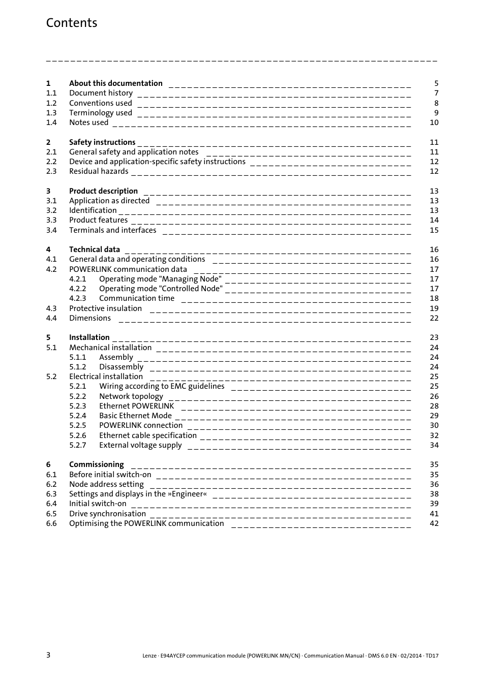 Lenze E94AYCEP User Manual | Page 2 / 148