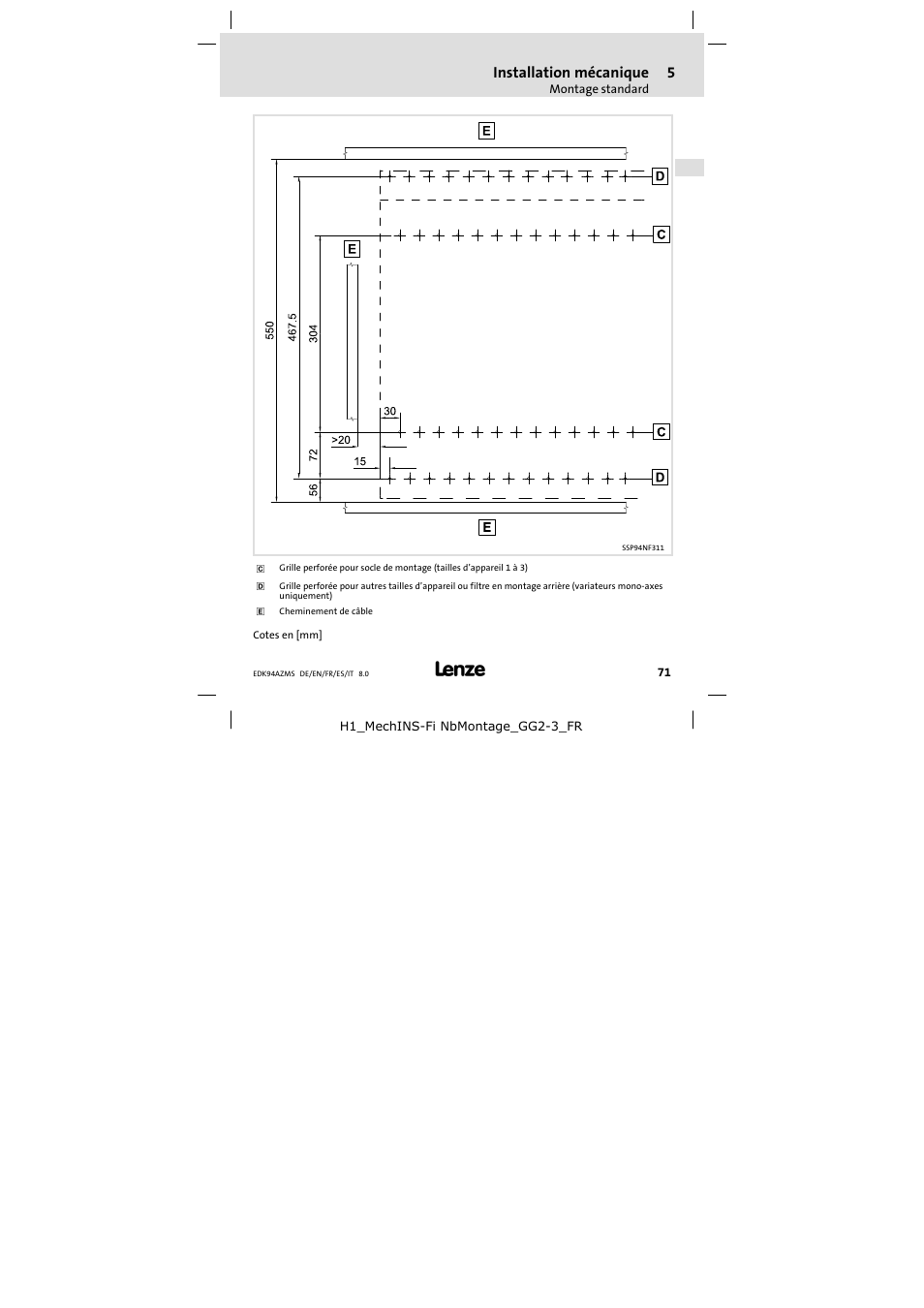 Lenze E94AZMS0314 User Manual | Page 71 / 132