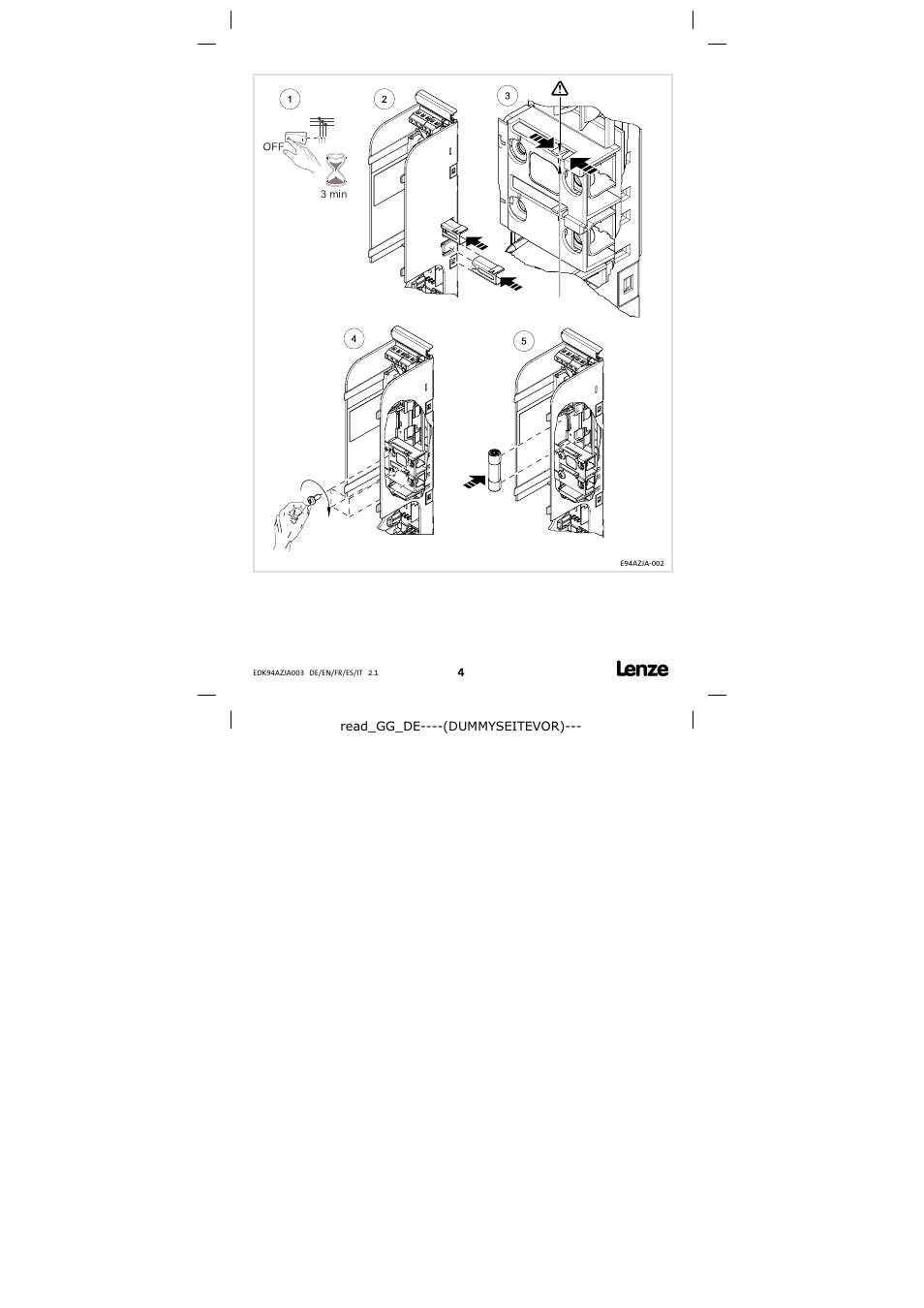 Lenze E94AZJA003 User Manual | Page 4 / 8