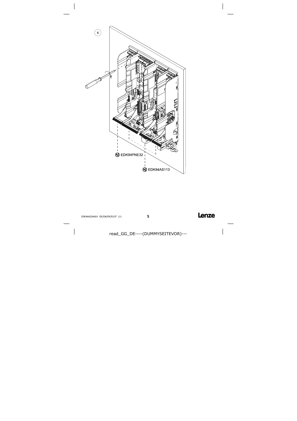 Lenze E94AZJA003 User Manual | Page 5 / 8