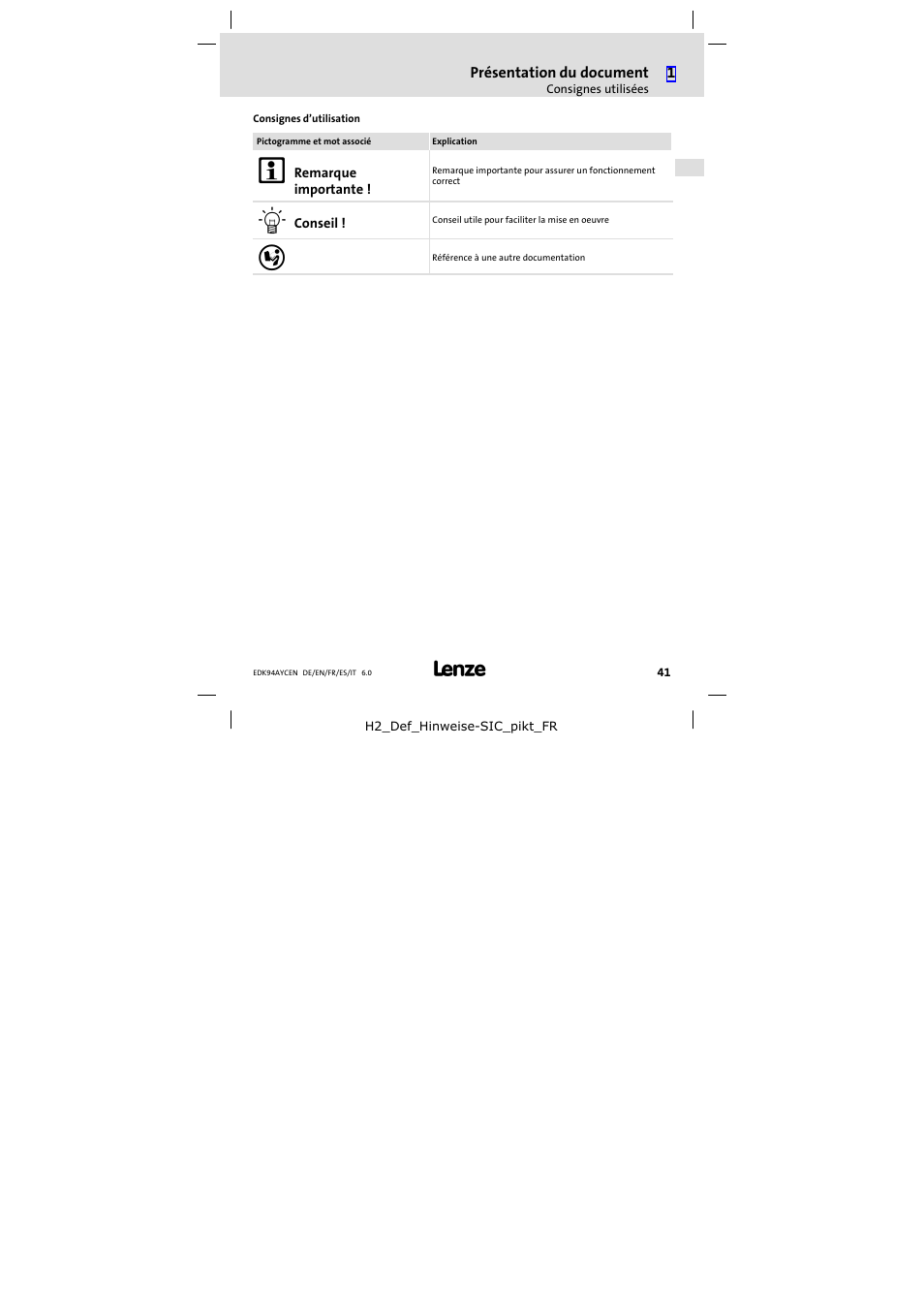 Lenze E94AYCEN User Manual | Page 41 / 84