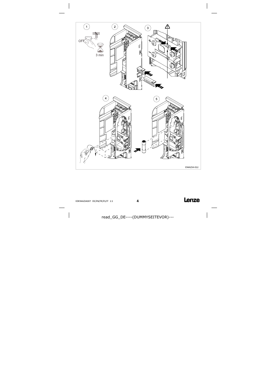 Lenze E94AZJA007 User Manual | Page 4 / 8