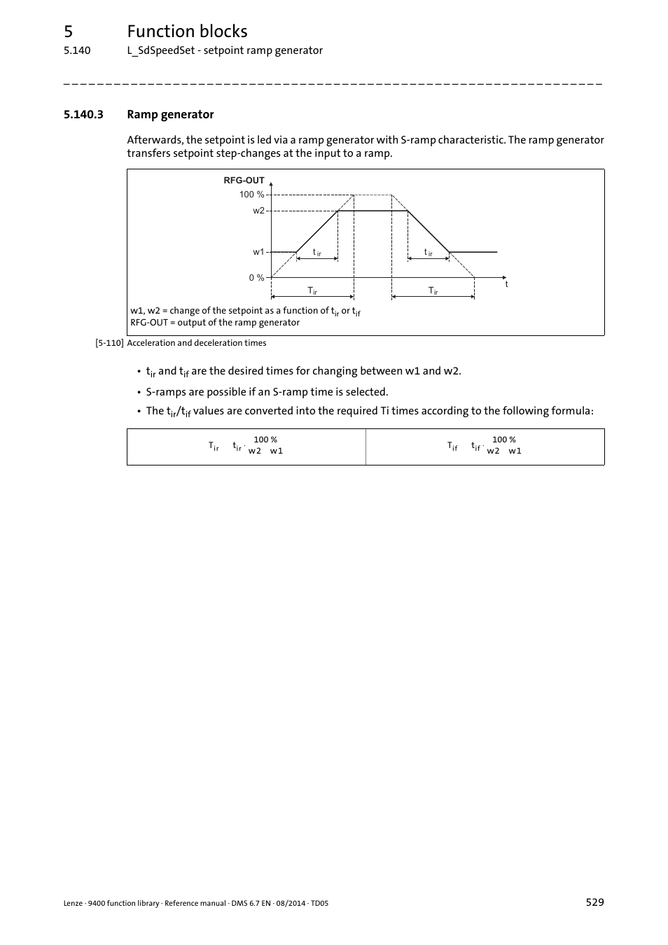 3 ramp generator, 5function blocks | Lenze E94A User Manual | Page 529 / 682