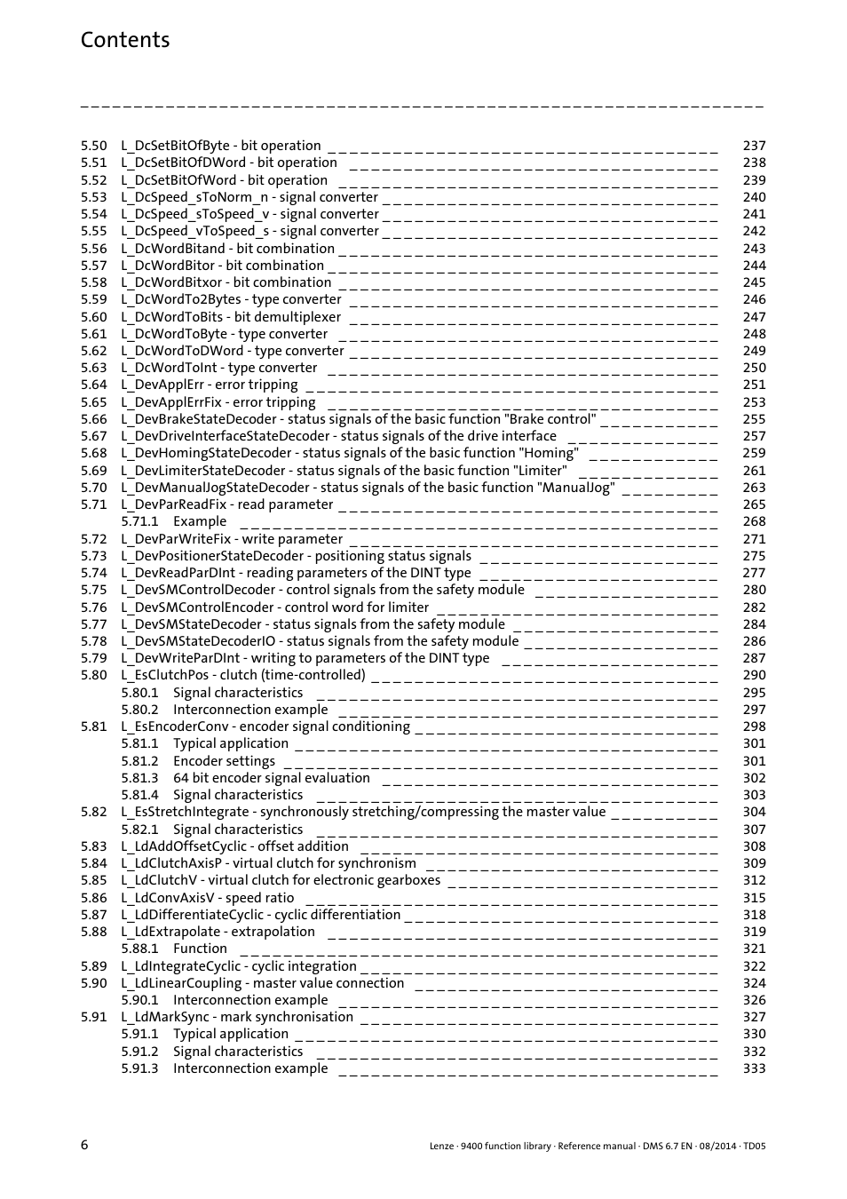 Lenze E94A User Manual | Page 6 / 682