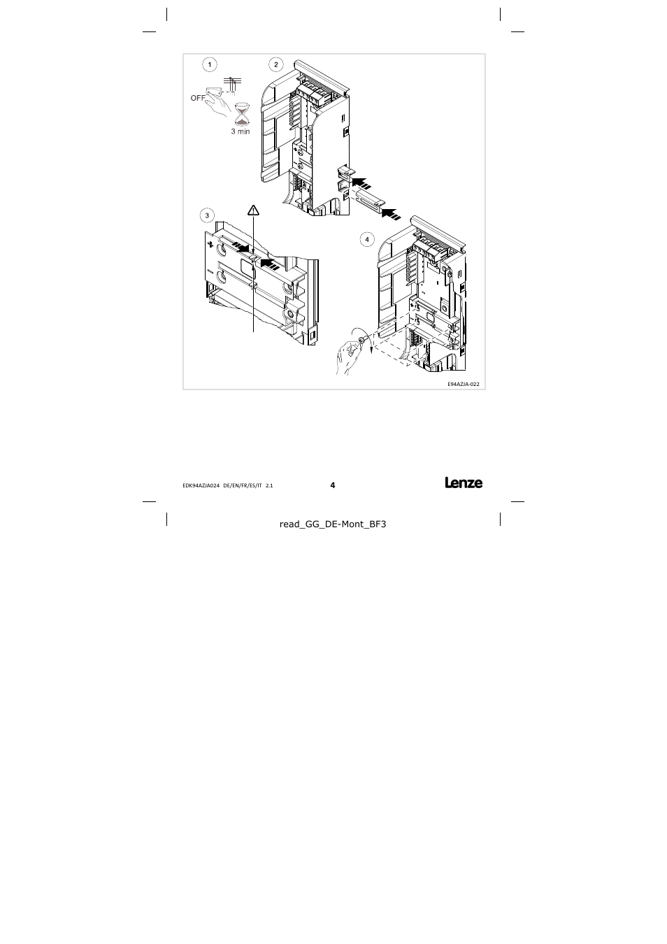 Lenze E94AZJA024 User Manual | Page 4 / 8