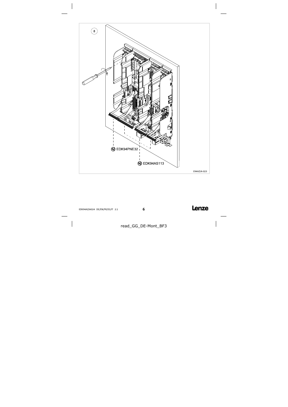 Lenze E94AZJA024 User Manual | Page 6 / 8