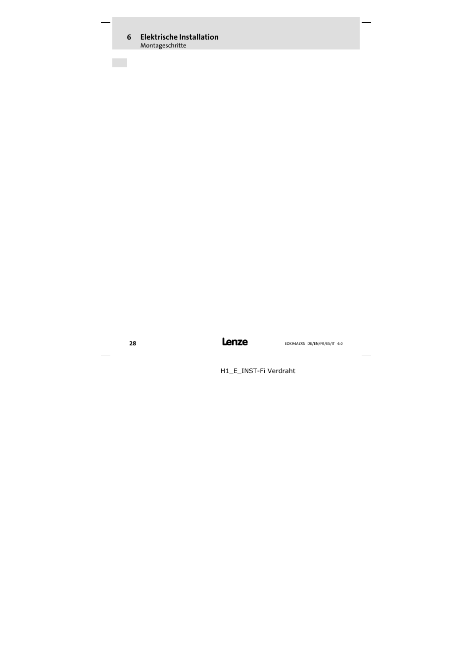 Lenze E94AZRS0294 User Manual | Page 28 / 132