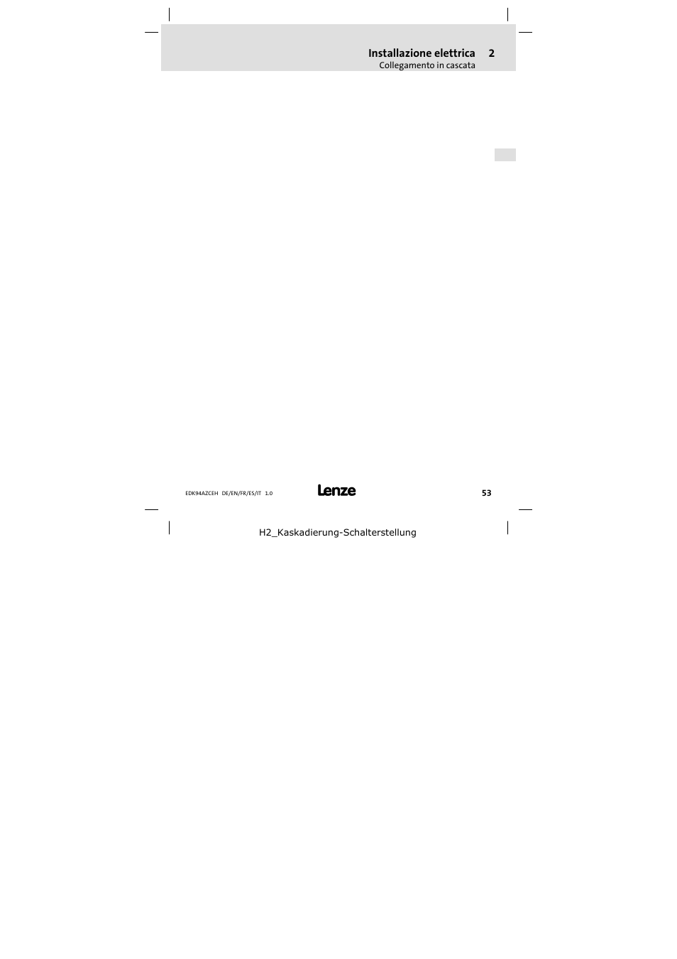 Lenze E94AZCEH User Manual | Page 53 / 54