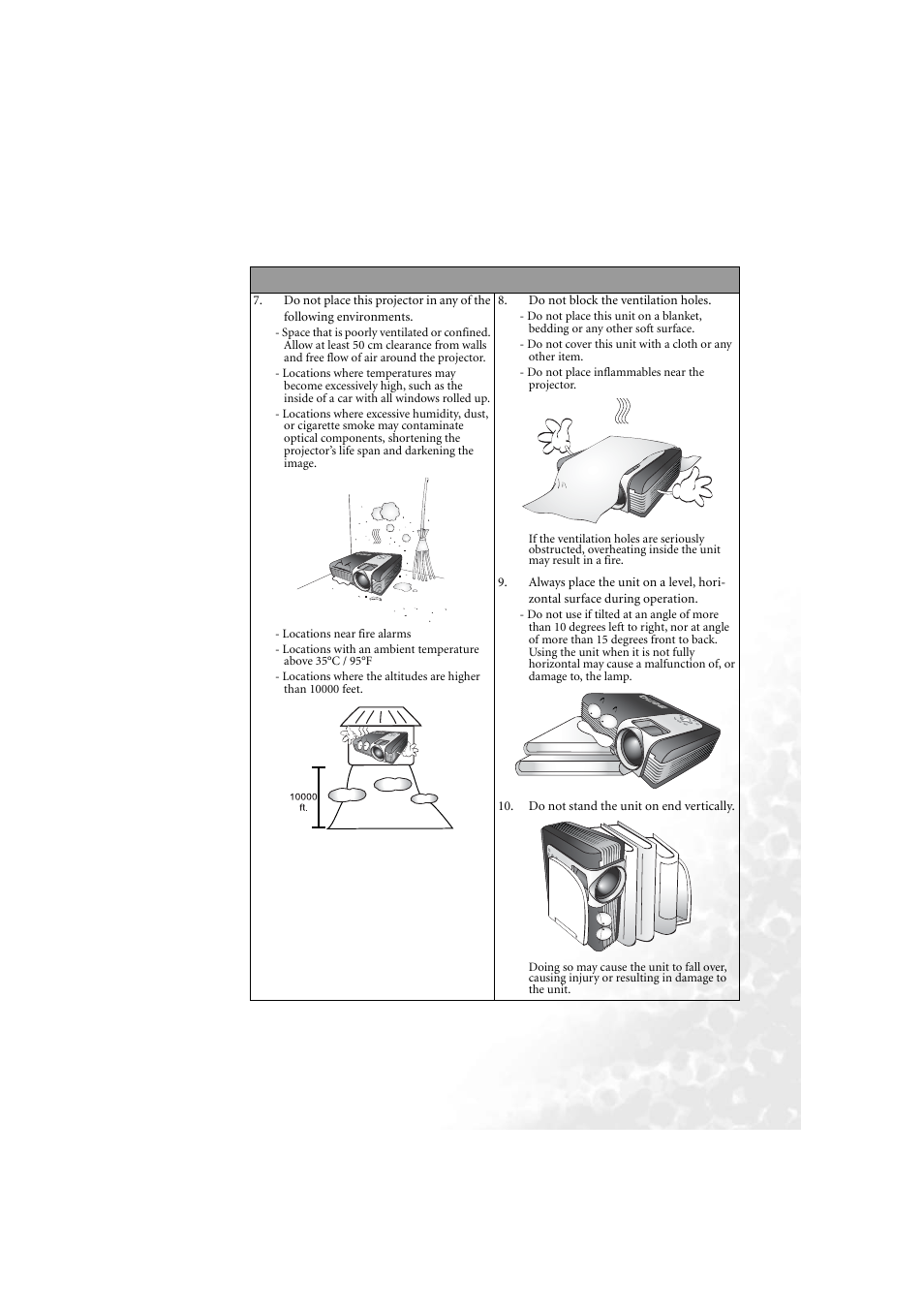 BenQ PB6210 User Manual | Page 7 / 48