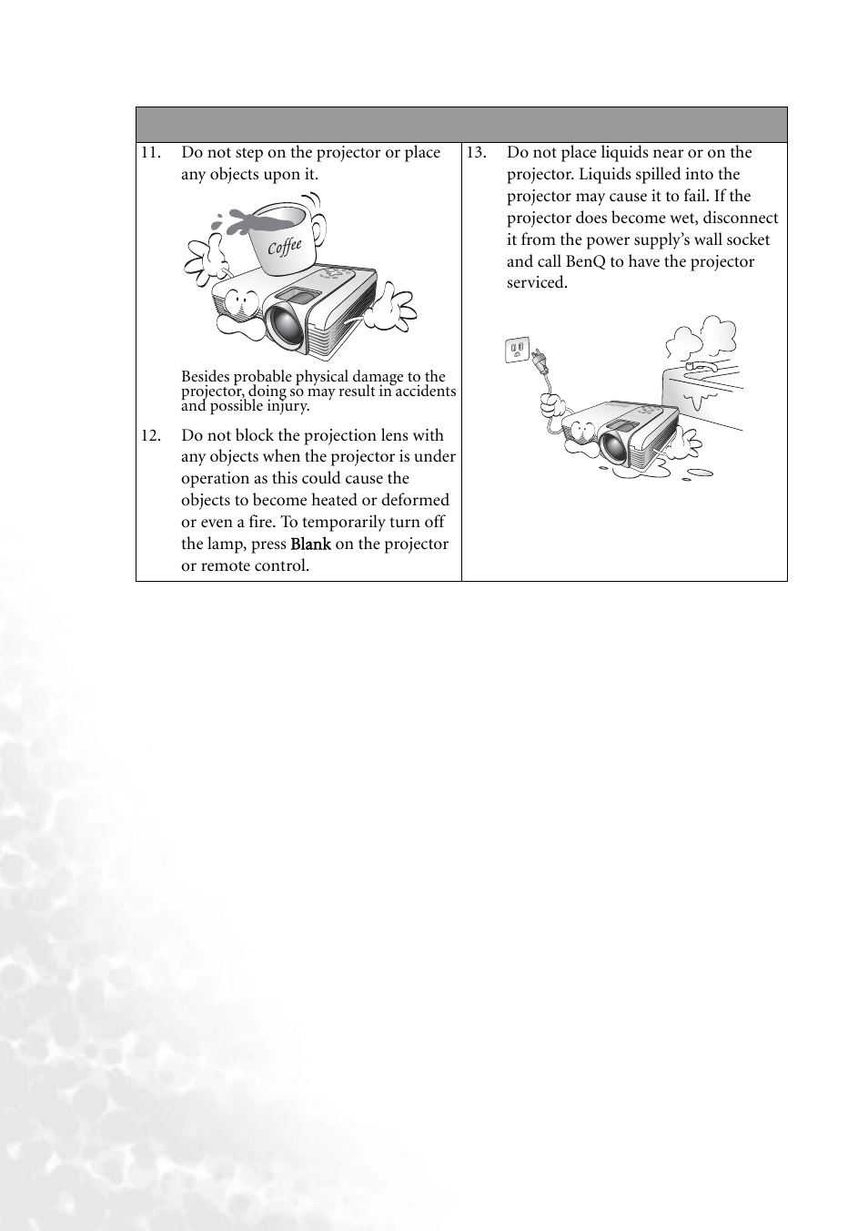 BenQ PB8140 User Manual | Page 10 / 56