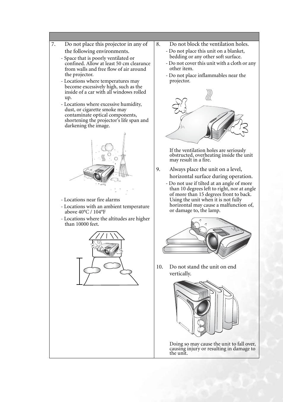 BenQ PB8140 User Manual | Page 9 / 56