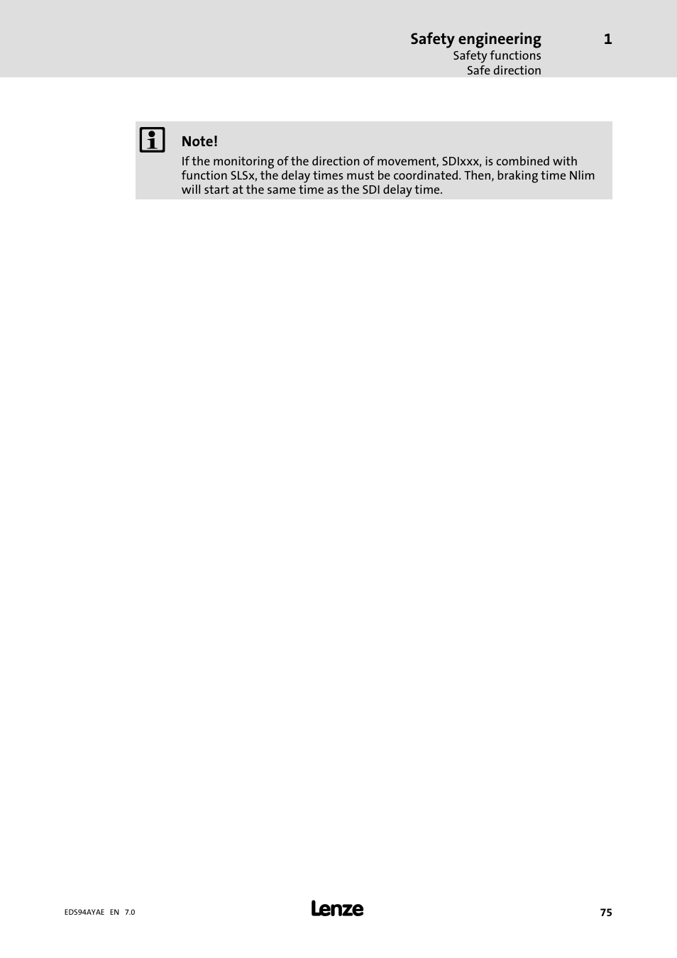 Lenze E94AYAE SM301 User Manual | Page 75 / 140