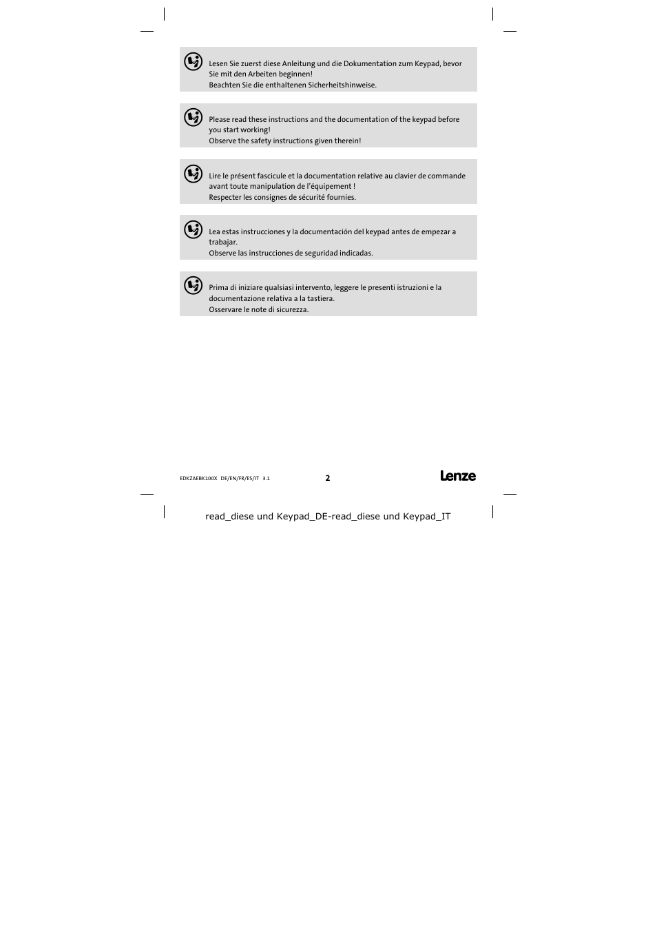 Lenze EZAEBK200x User Manual | Page 2 / 12