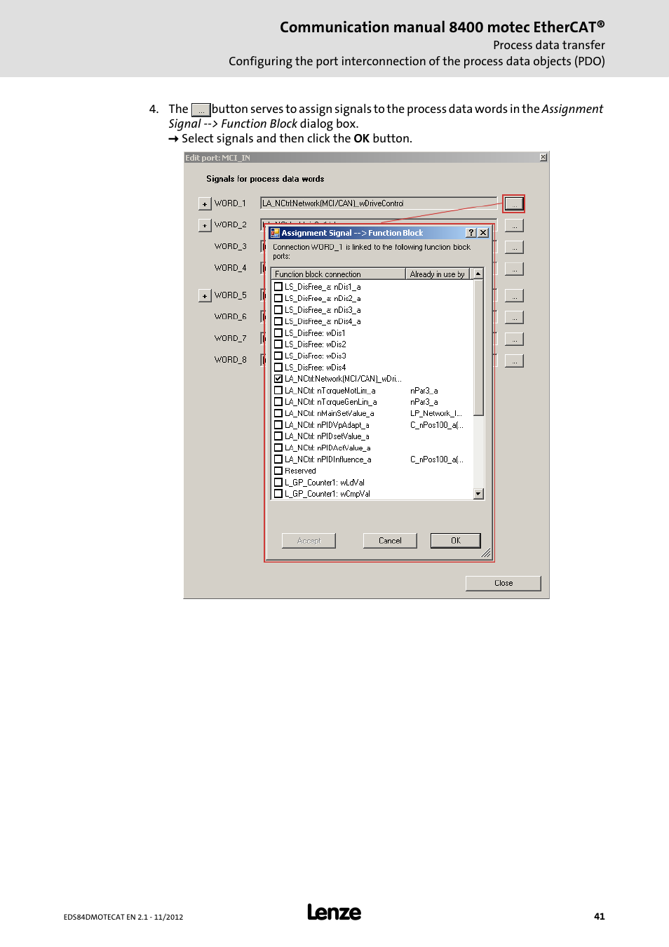 Lenze E84DGFCT User Manual | Page 41 / 76