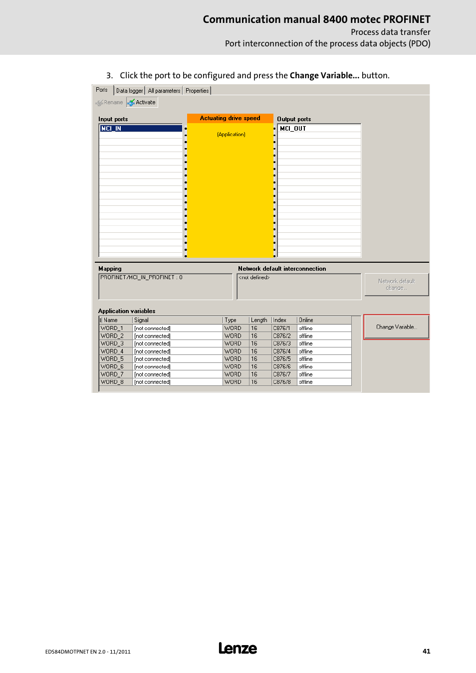 Lenze E84DGFCR User Manual | Page 41 / 90