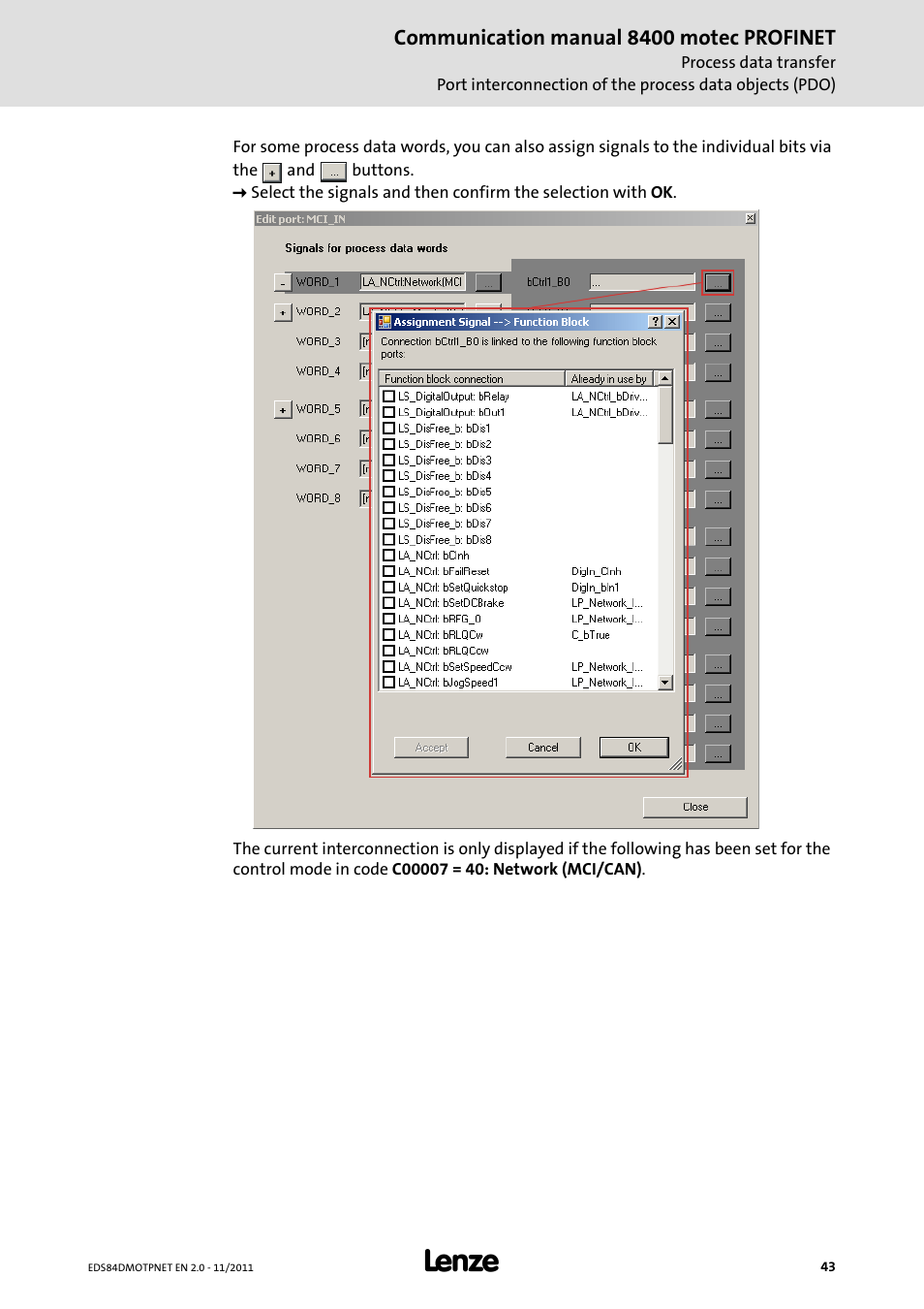 Lenze E84DGFCR User Manual | Page 43 / 90