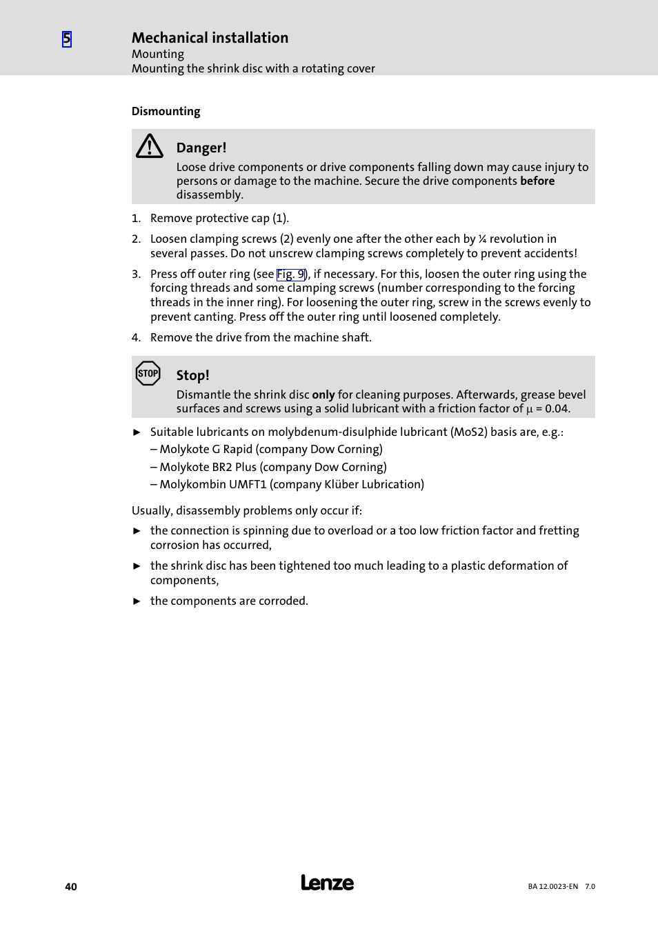 Lenze GSS User Manual | Page 40 / 80