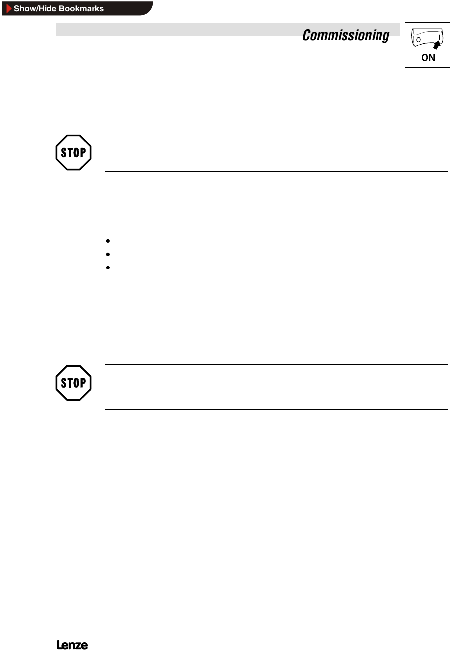 5 commissioning and operation, 1 before you start, 2 during operation | Before you start, During operation, Commissioning, 5commissioning and operation | Lenze SIMPLABELT Compact Units User Manual | Page 19 / 30