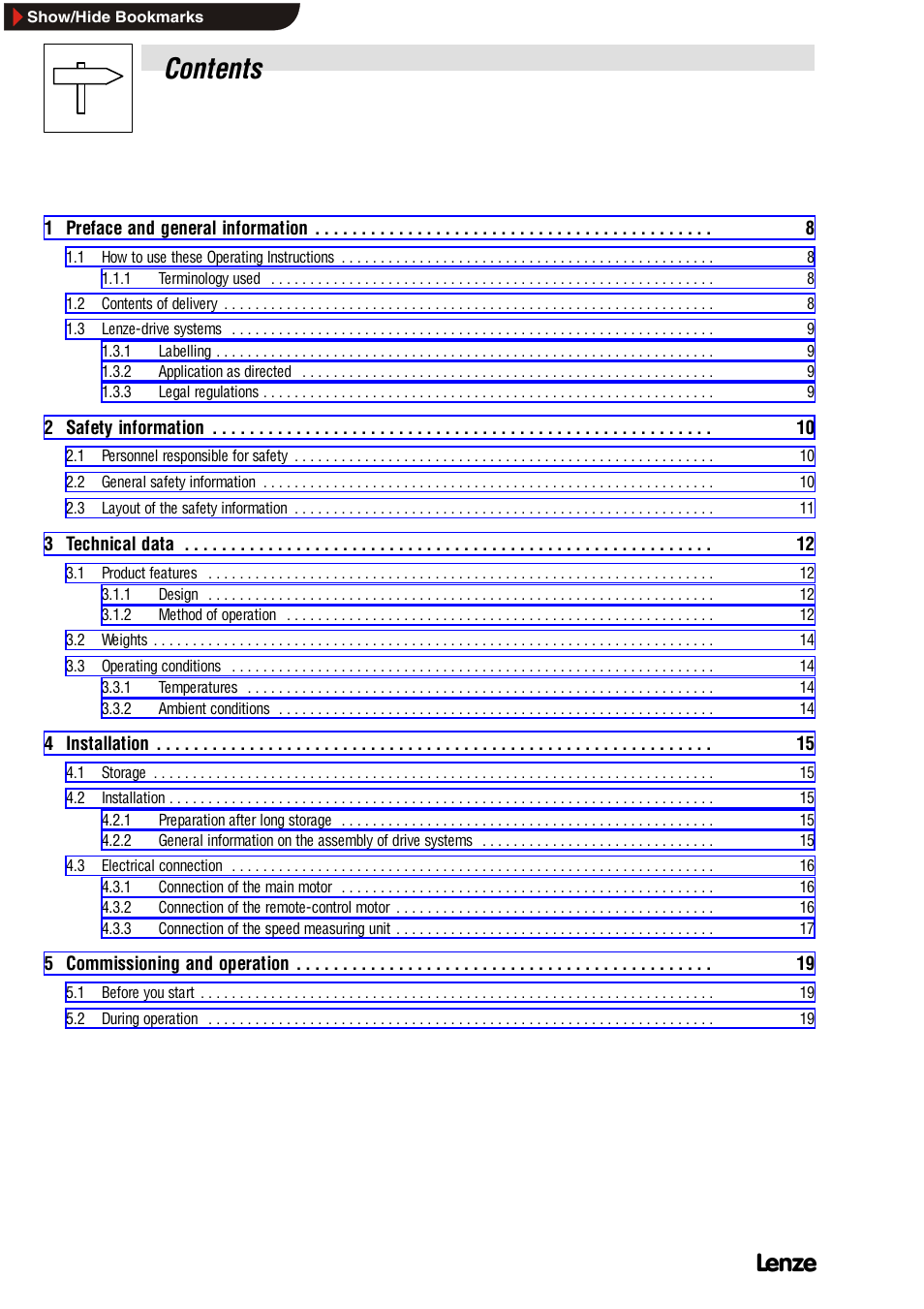 Lenze SIMPLABELT Compact Units User Manual | Page 6 / 30