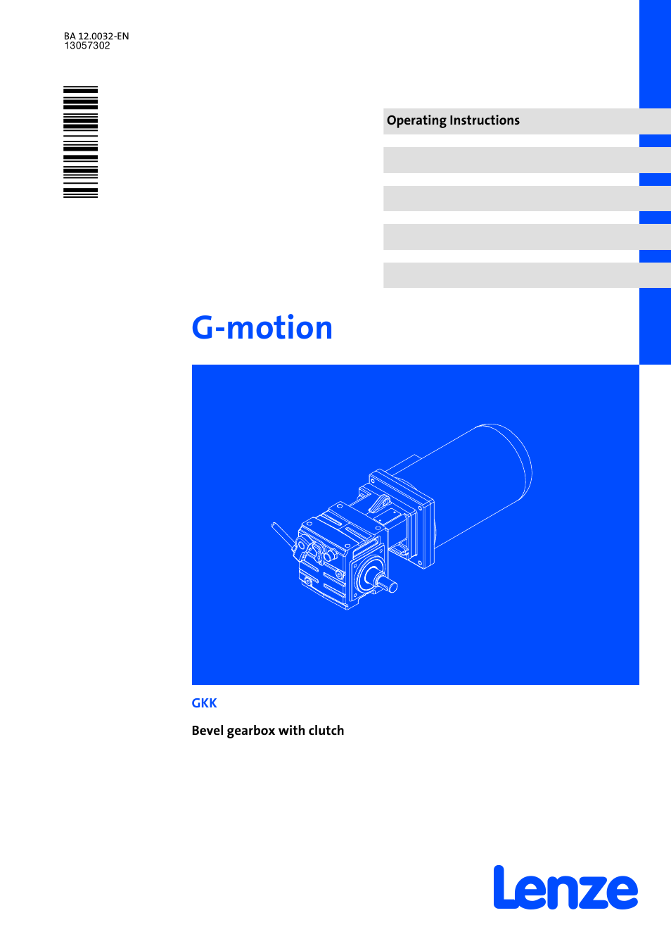 Lenze GKK User Manual | 32 pages