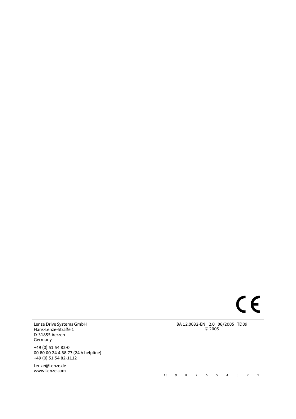 Lenze GKK User Manual | Page 32 / 32