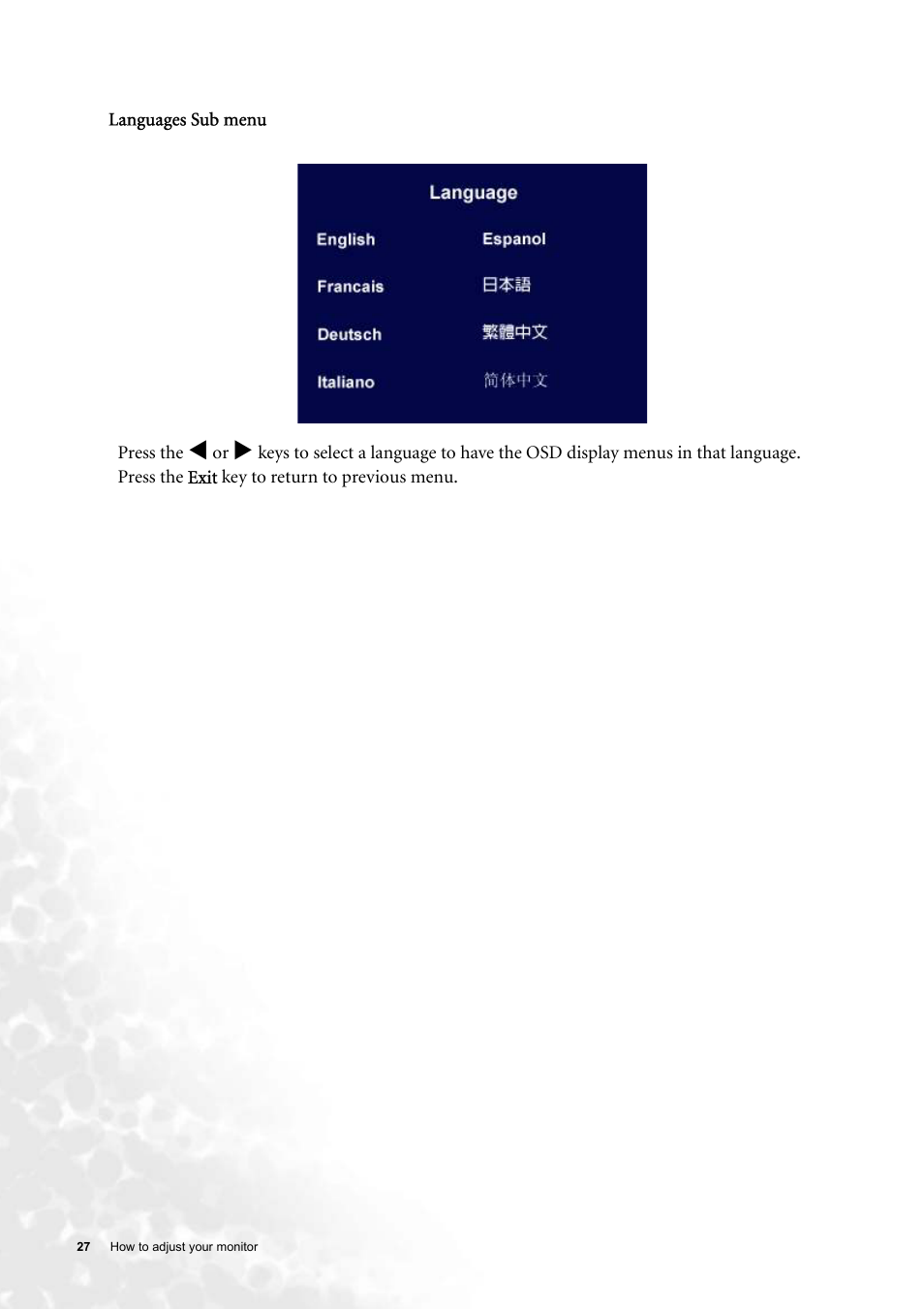 BenQ FP91G User Manual | Page 27 / 36