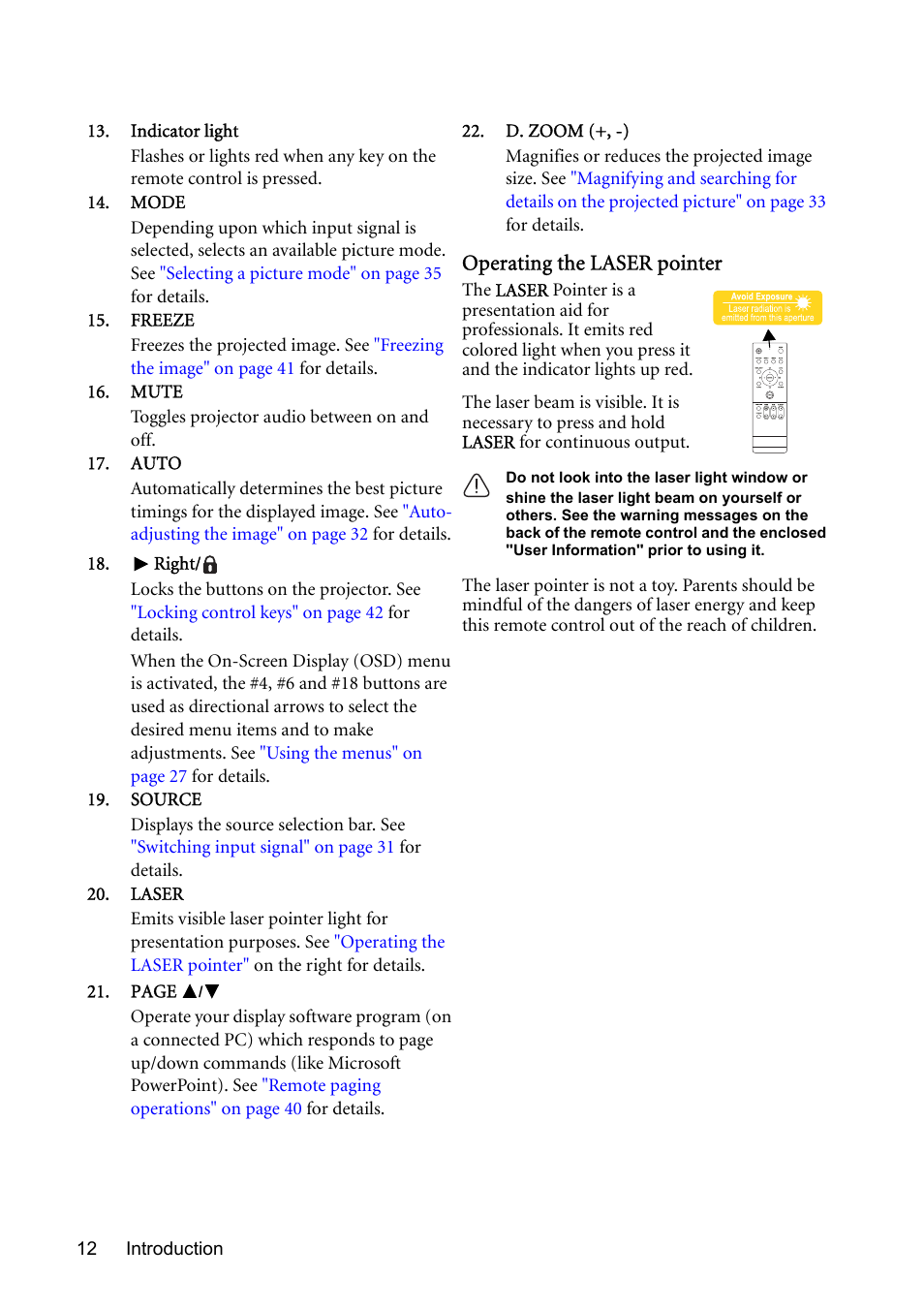 BenQ MP723 User Manual | Page 12 / 66