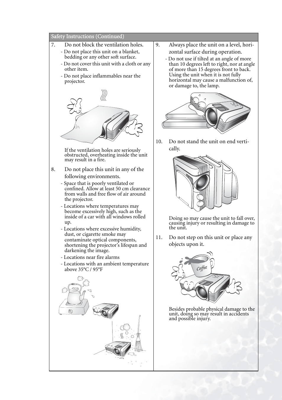 BenQ PB7230 User Manual | Page 7 / 44