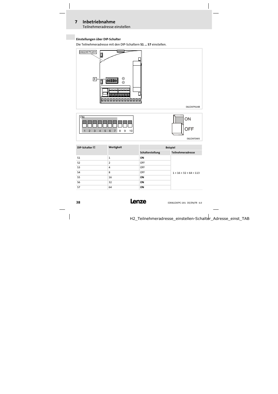 7inbetriebnahme | Lenze E82ZAFPC201 User Manual | Page 38 / 118