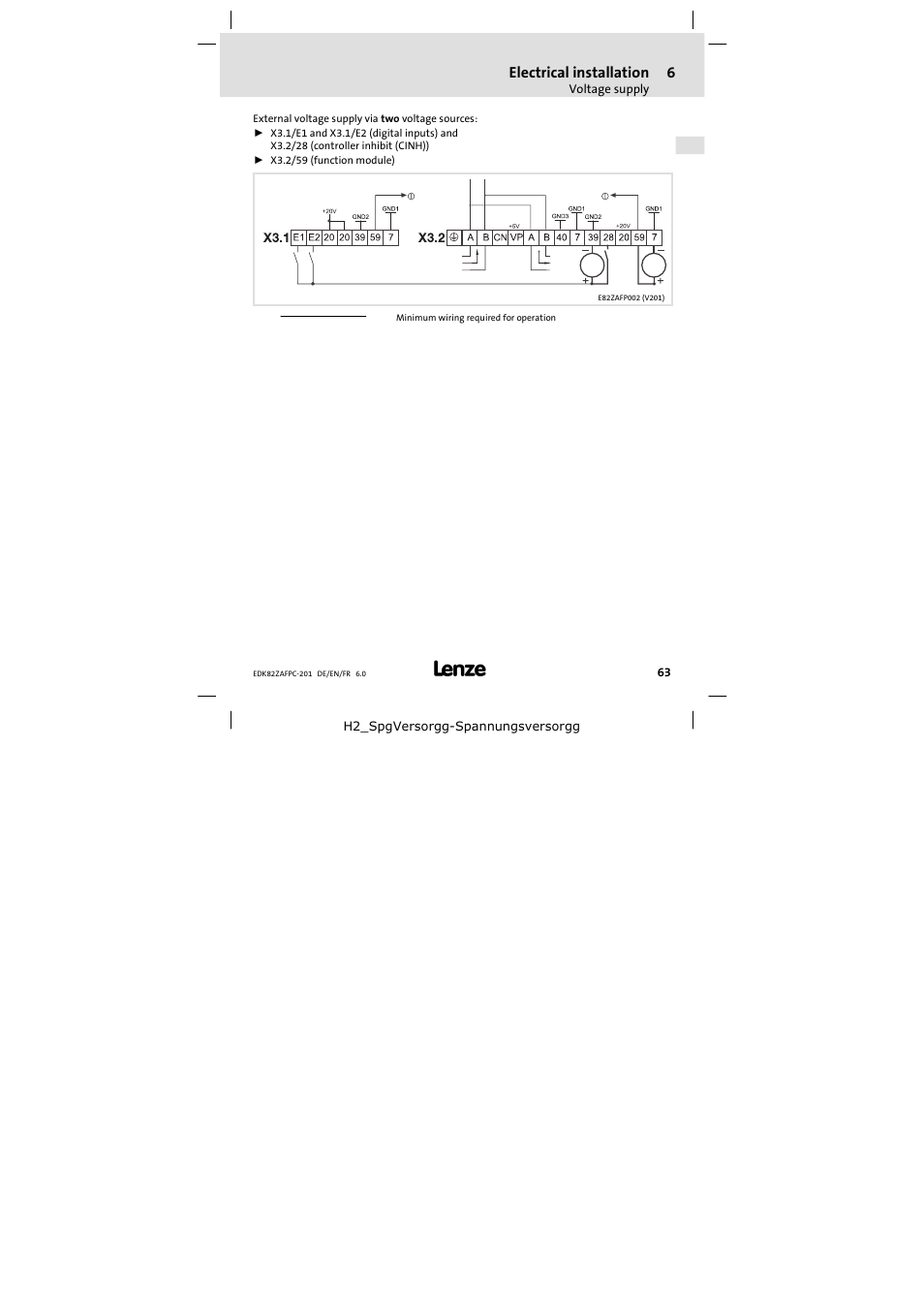 Lenze E82ZAFPC201 User Manual | Page 63 / 118