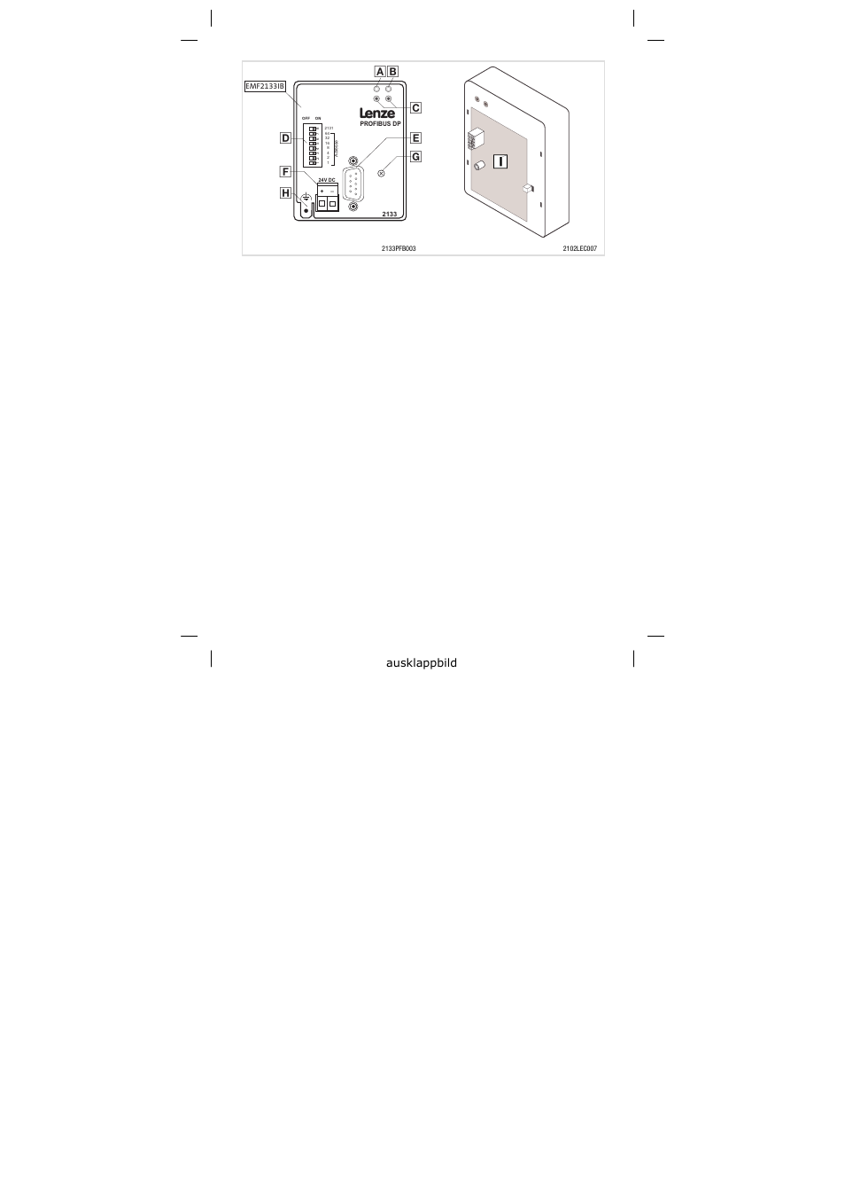 Ausklappbild | Lenze EMF2133IB User Manual | Page 3 / 104