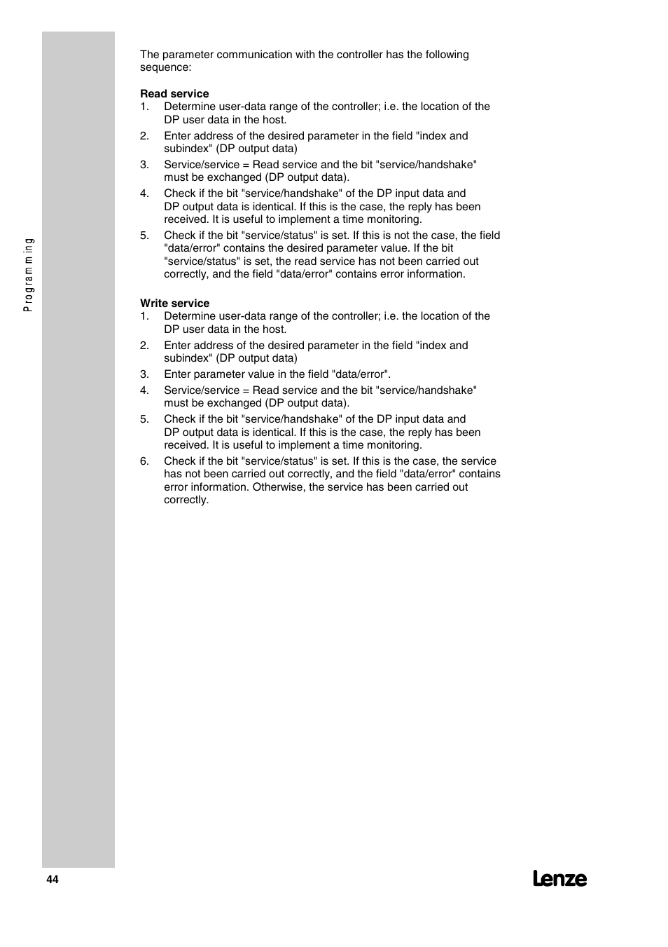 Lenze 2130IB User Manual | Page 46 / 92