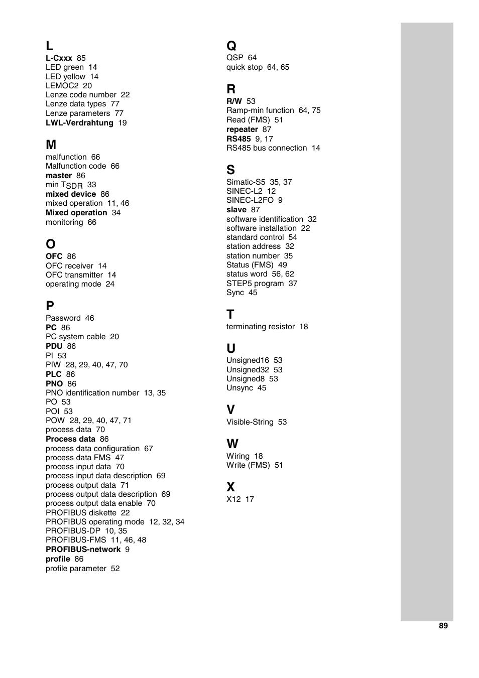 Lenze 2130IB User Manual | Page 91 / 92