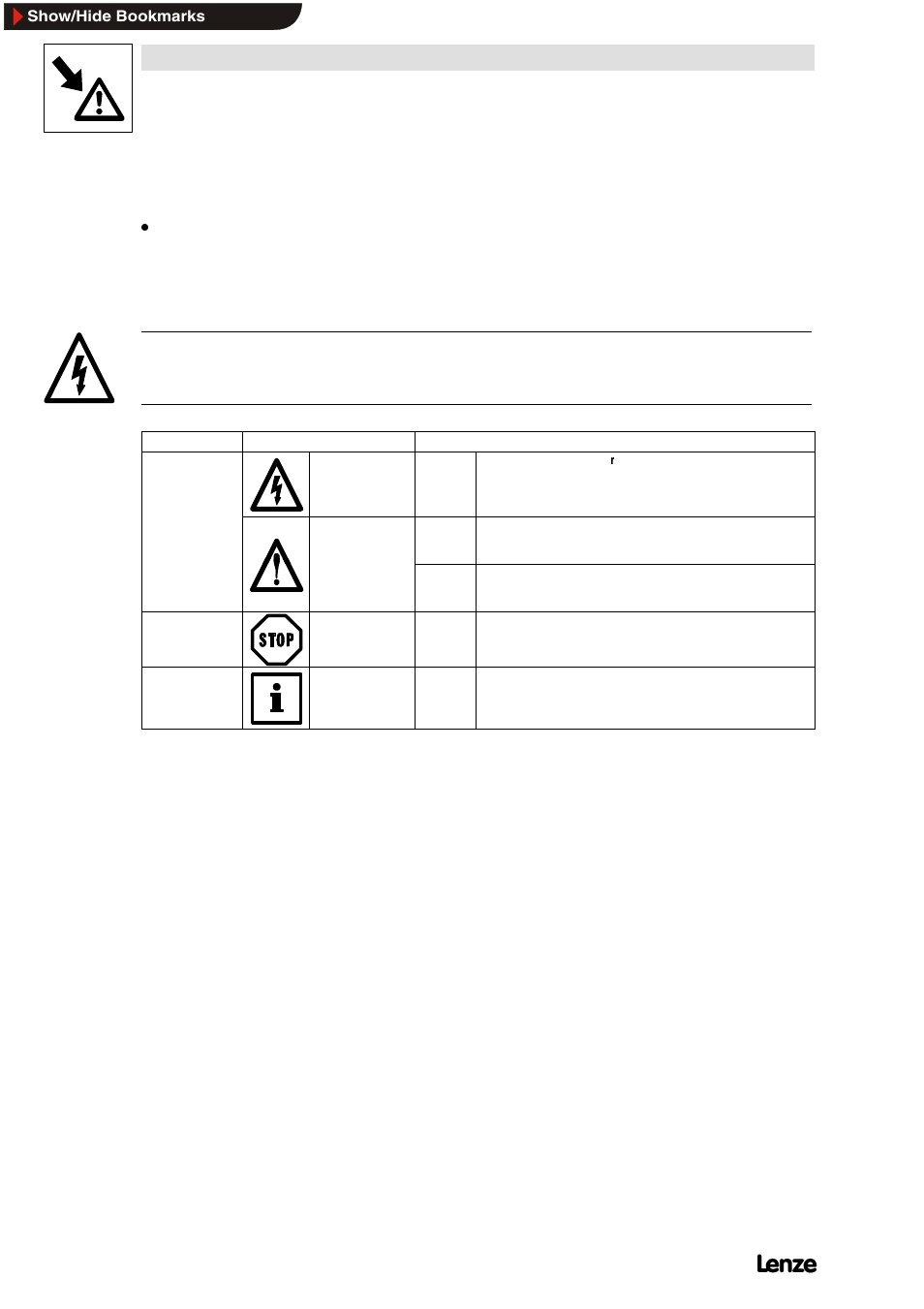3 layout of the safety information, Layout of the safety information, Safety information | Signal word | Lenze 2131IB User Manual | Page 8 / 60