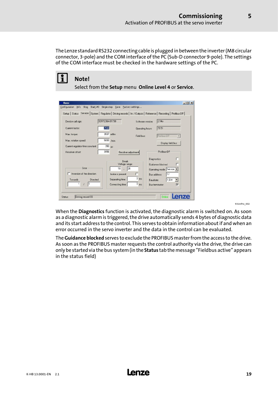 Lenze 931W User Manual | Page 19 / 84